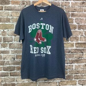 MLB Red Sox Men’s T-Shirt Majestic Size Large Blue